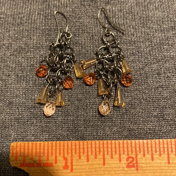 Kohl's Jewelry Kohls Brand Chandelier Earrings Silver And Amber Colors Poshmark